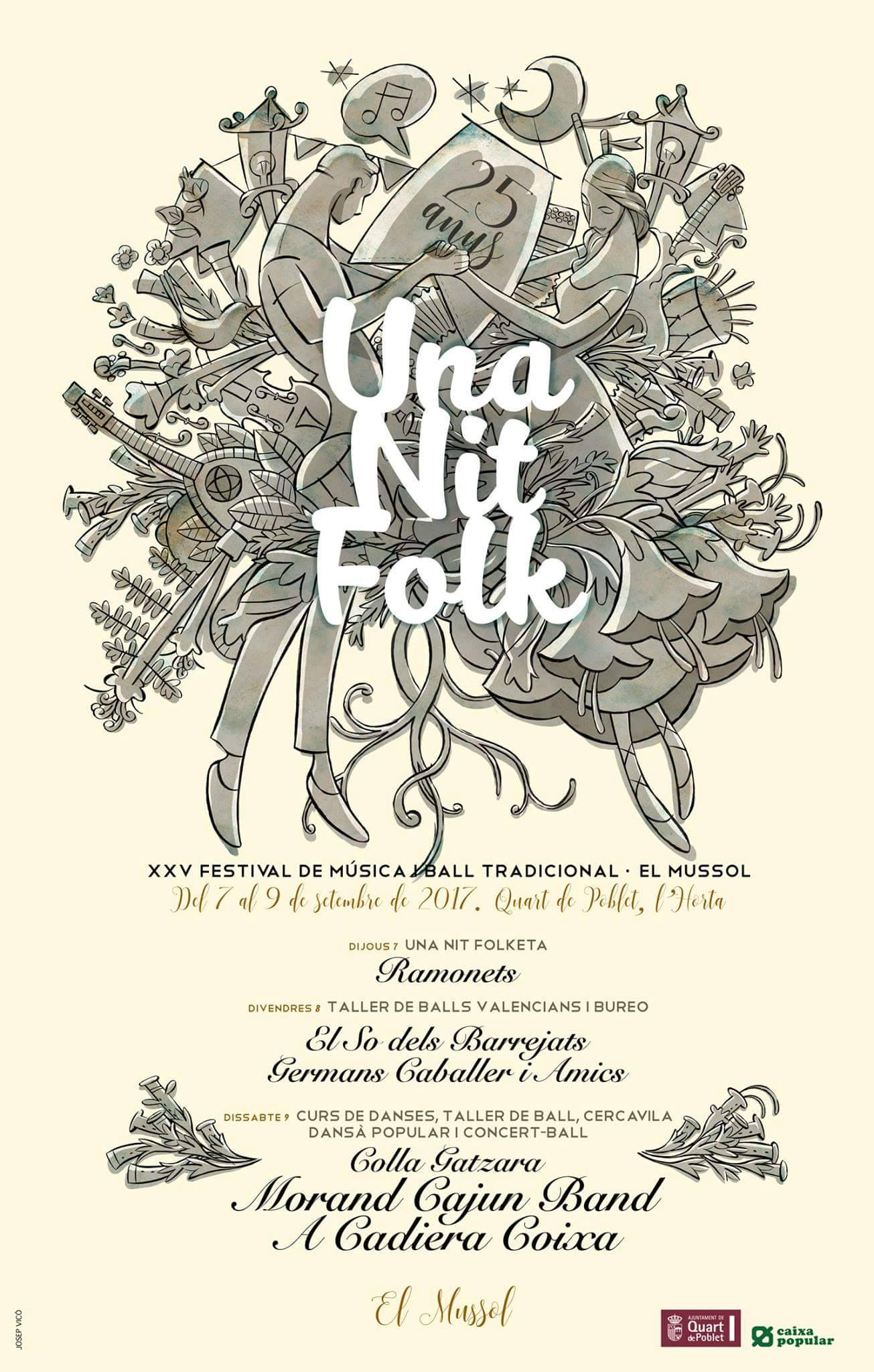 Cartel de Una Nit Folk 2017